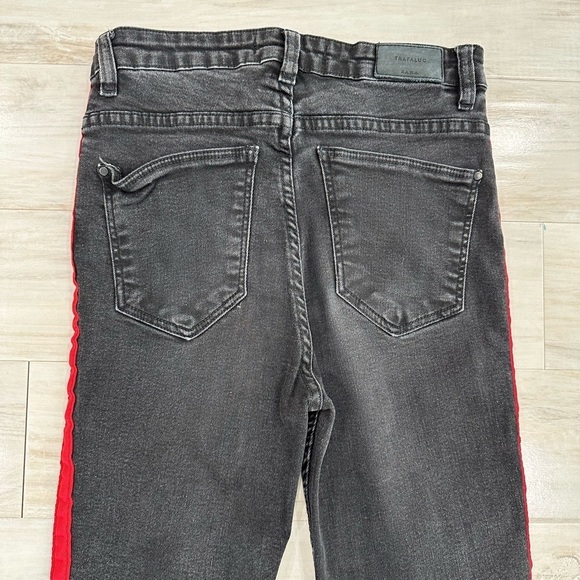 Zara Black Skinny Jeans with Tuxedo Stripes - Picture 4 of 6